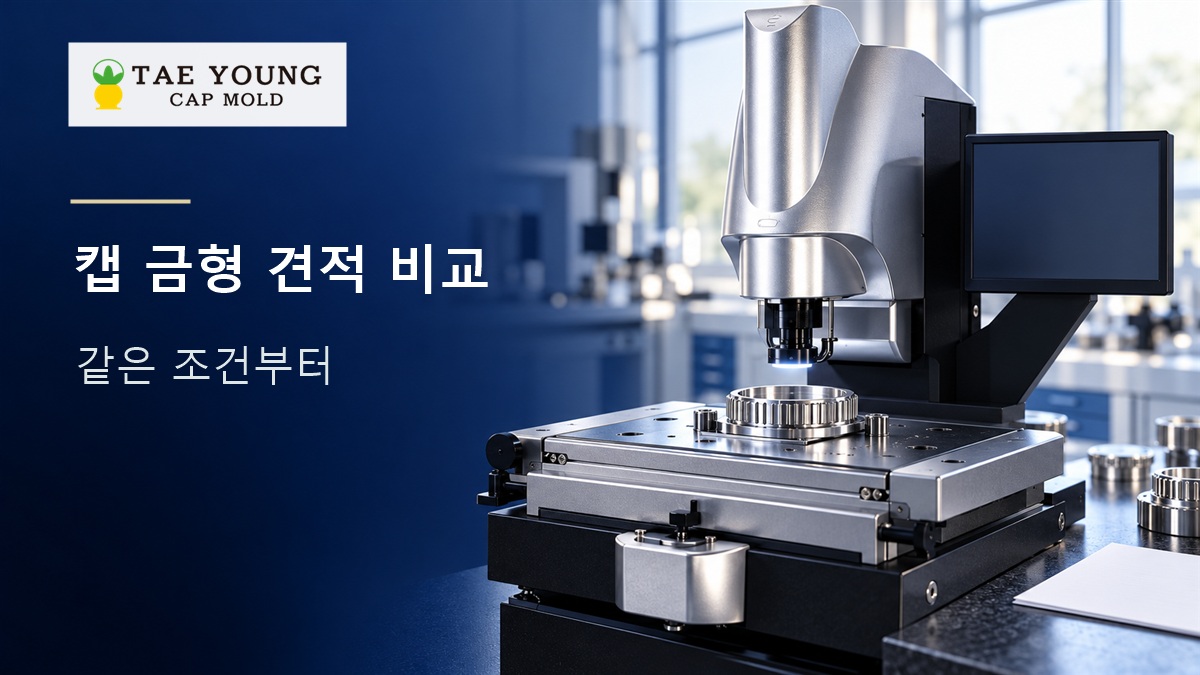태영공업사 화장품 캡 금형 견적, 업체마다 같은 조건으로 비교하려면?