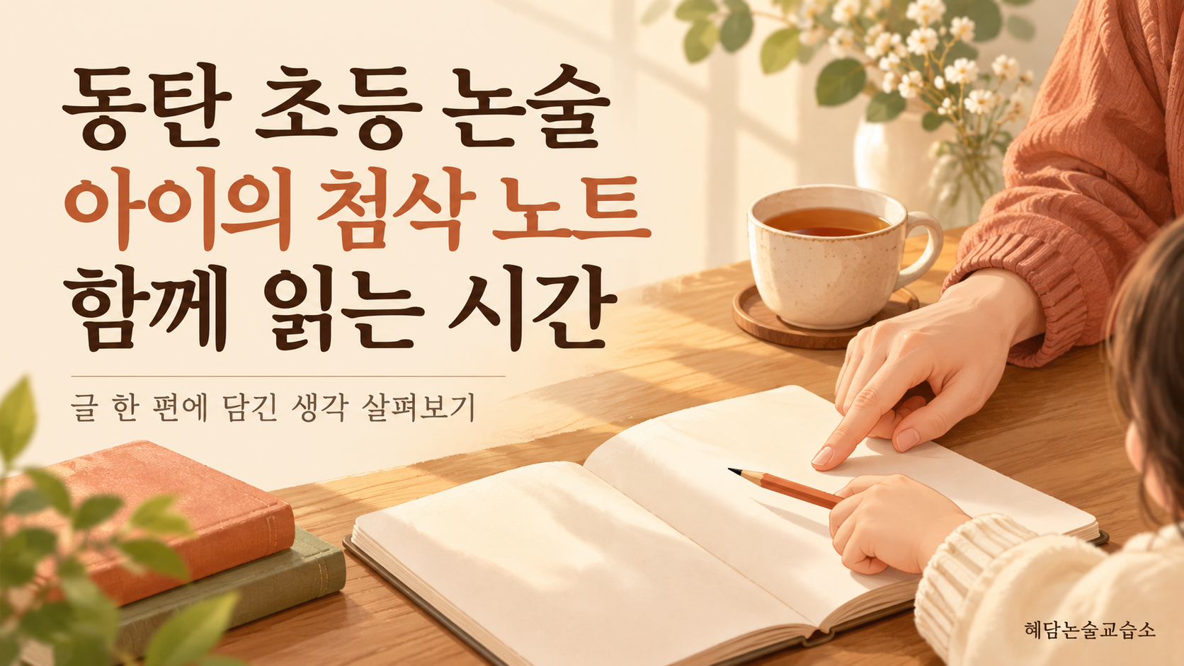 동탄 초등 논술 혜담논술교습소 첨삭 수업을 학부모 시선으로 살펴보니